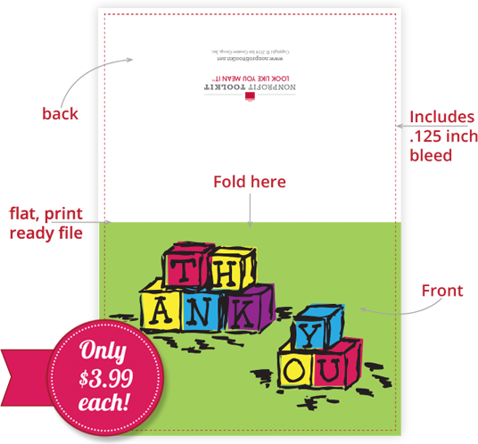 Thank You Cards - Nonprofit Organization (536x498), Png Download