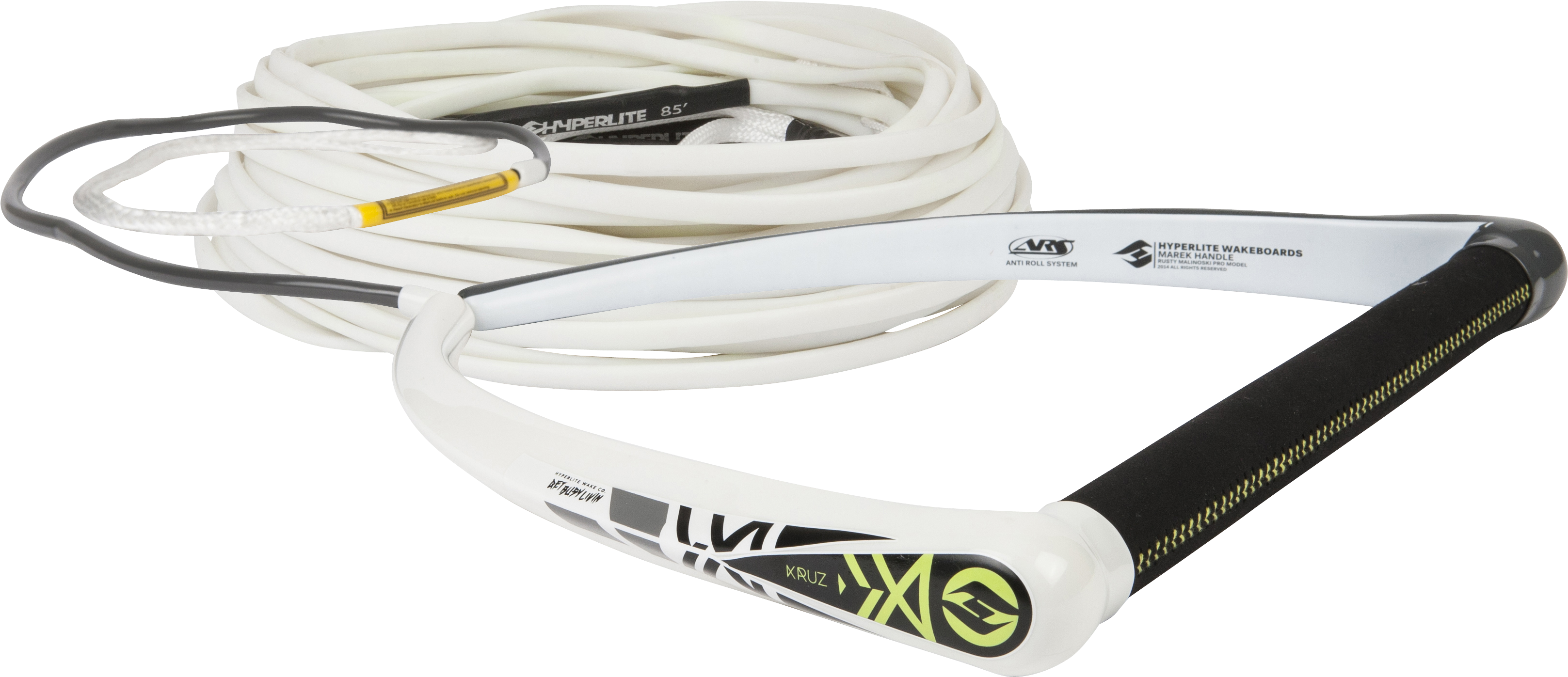 Hyperlite Kruz Handle With Flatline - Team Handle W/a-line - Blue (3552x1488), Png Download