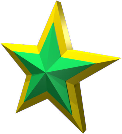 Enter Image Description Here - 3d Star Shape Png (640x480), Png Download