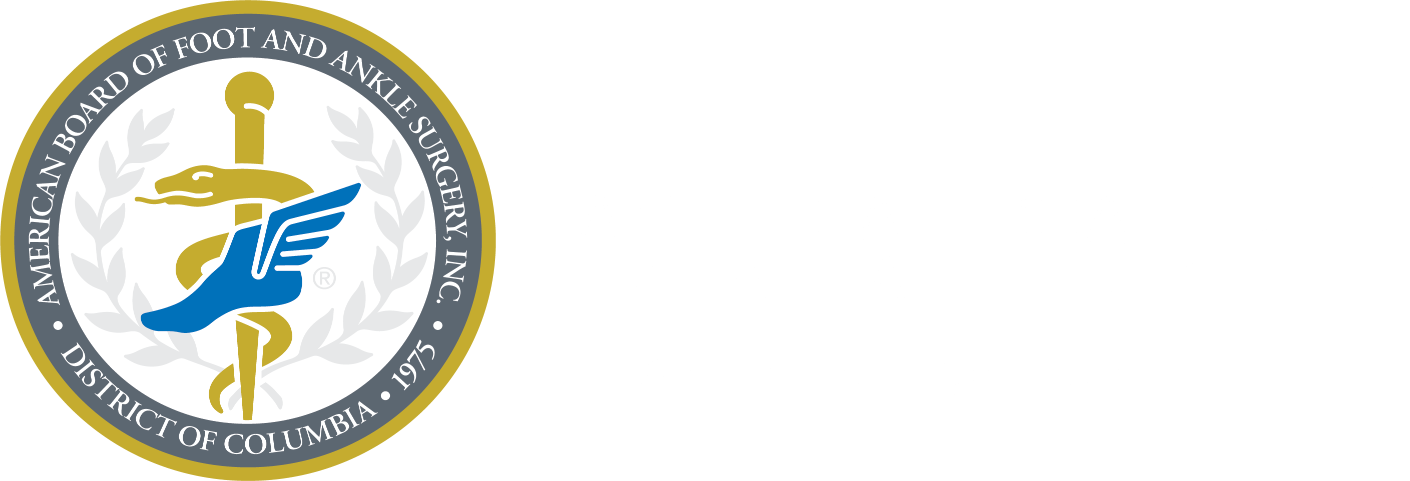 For First-time Certificants Only - American Board Of Foot And Ankle Surgery (2817x962), Png Download