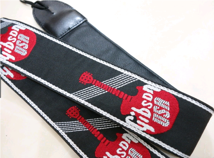 Gibson Logo Woven Guitar Strap (1000x800), Png Download