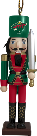 Minnesota Wild Nutcracker Ornament - Pittsburgh Steelers 4" Nutcracker Ornament (465x465), Png Download