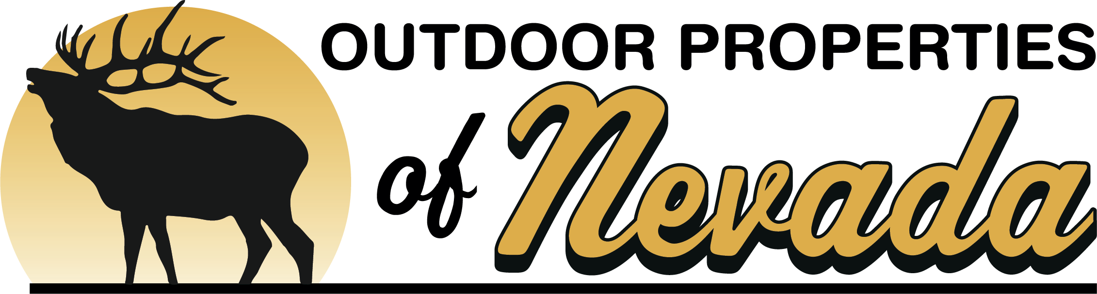 Outdors Properties Of Nevada Logo - Nevada (2262x607), Png Download