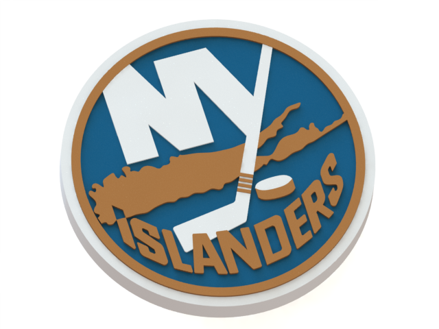 New York Islanders 3d Logo (640x480), Png Download
