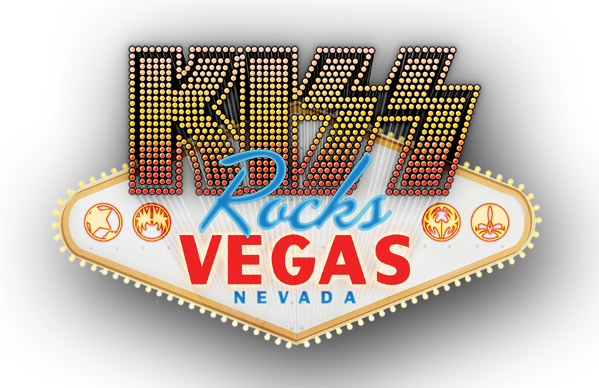Kiss Rocks Vegas Logo (850x550), Png Download