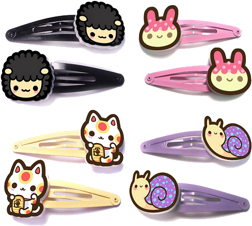 Download Hair Clip Png Image Background - Kawaii Hair Clips
