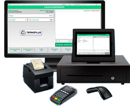 Computador-comercio - Computador Para Caixa De Loja (450x349), Png Download