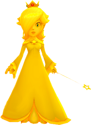 Golden Rosalina - Mario Characters Toy Rosalina (319x449), Png Download