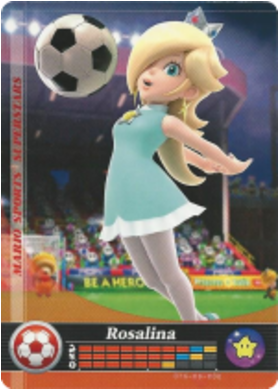 Sports Rosalina - Mario Sports Superstars Amiibo Cards Rosalina (500x537), Png Download