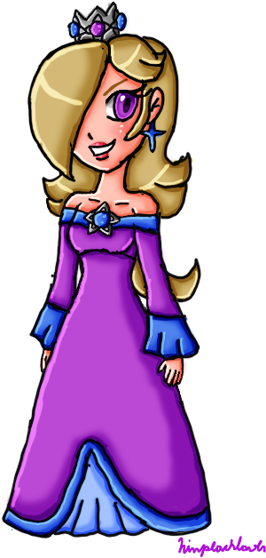 Mario And Luigi Invaders From Space-rosalina By Ninpeachlover - Video Game (400x700), Png Download