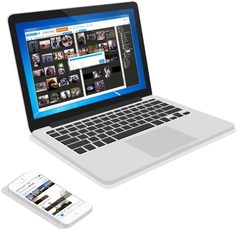 The Efficient App To Transfer Photos And Videos Between - Iphone Pc (517x456), Png Download