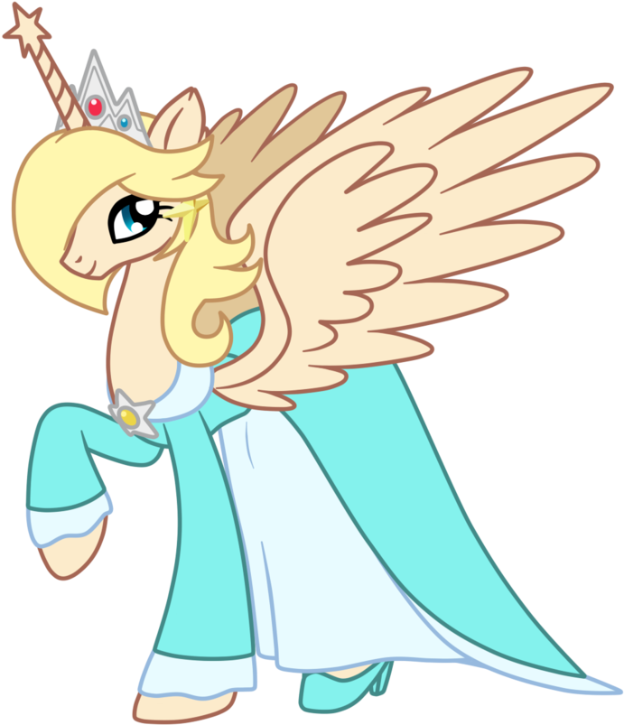 Silverromance, Ponified, Pony, Rosalina, Safe, Simple - Princess Rosalina As A Pony (1024x819), Png Download