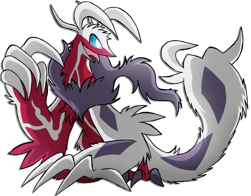 Yo Shiny Yveltal By Softmonkeychains On Deviantart - Shiny Yveltal Fanart (800x625), Png Download