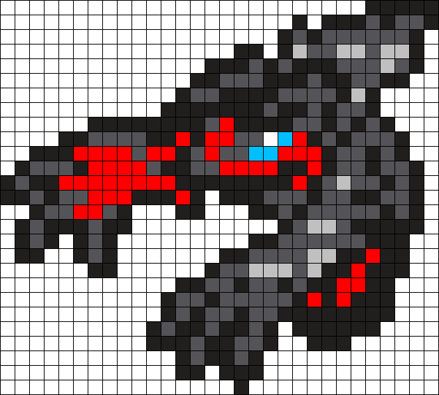Yveltal Perler Perler Bead Pattern / Bead Sprite - Yveltal Perler Beads (631x568), Png Download
