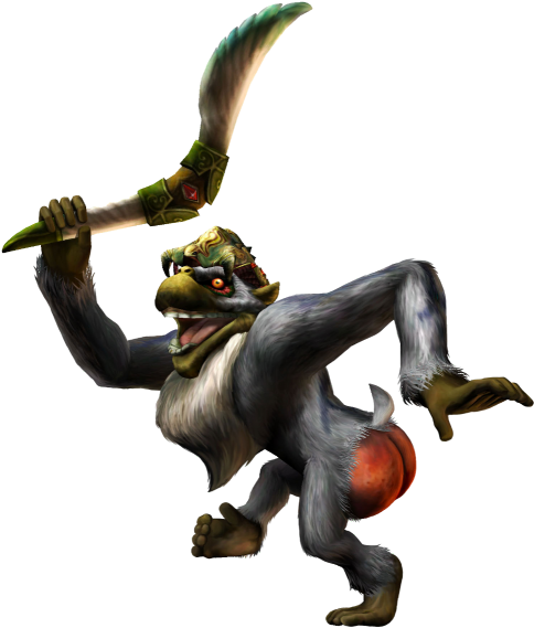 Legend Of Zelda Twilight Princess Monkey (501x600), Png Download