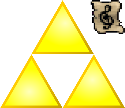 The Legend Of Zelda - Triforce Wind Waker (500x500), Png Download