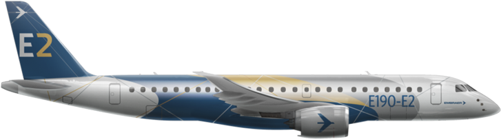 Foto Embraer/reprodução - Aviao Embraer (800x248), Png Download
