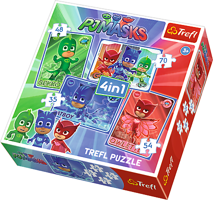 Favorites - Gallery - Pj Masks 4 In 1 Puzzle (427x400), Png Download