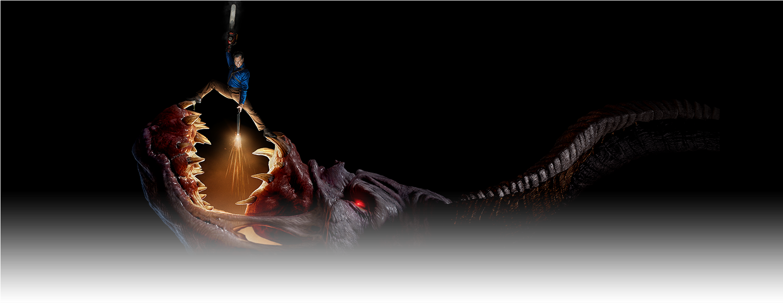 Ash Vs Evil Dead Jogo (1600x700), Png Download