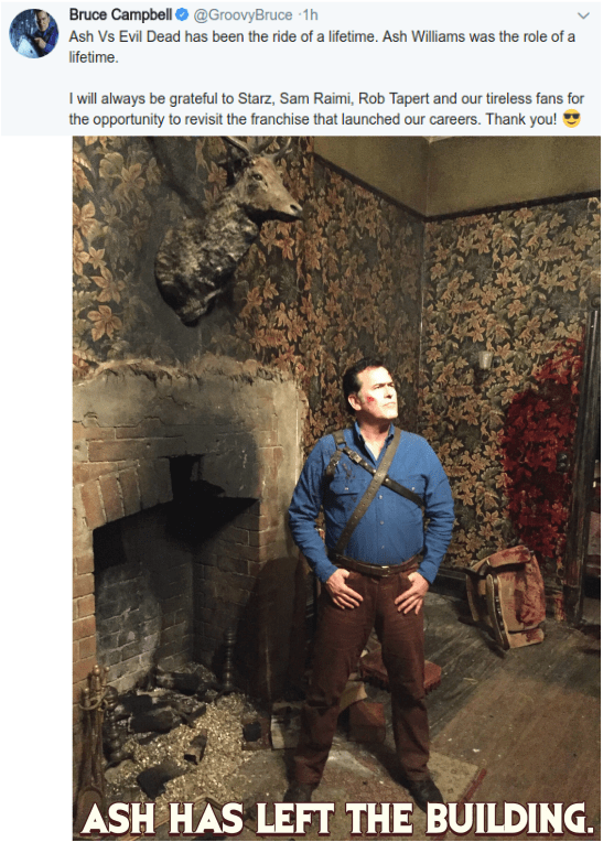 This Just In Ash Vs Evil Dead Canceled House Of - Ash Evil Dead (557x774), Png Download