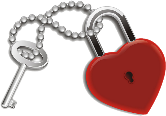 Key And Lock Love (600x416), Png Download