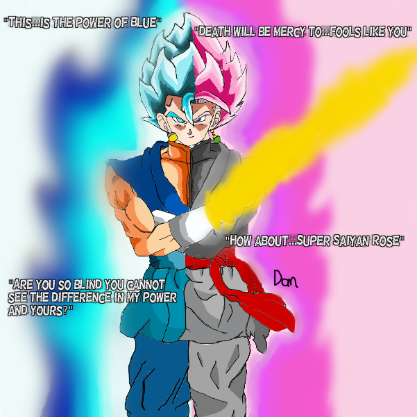 Vegito Blue/vegito Rosé - Medibang Inc. (601x600), Png Download