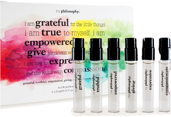 Sephora Vib & Vib Rouge My Philosophy Perfume Set Free - Philosophy Fragrance Sample Set (549x404), Png Download