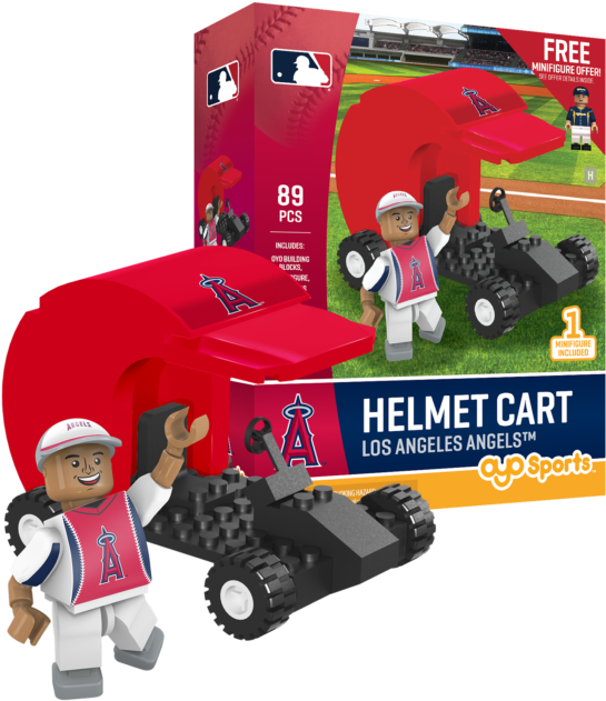 Los Angeles Angels Helmet Cart Set With Minifigure - Colorado Rockies Charlie Blackmon Oyo Sports Generation (640x640), Png Download