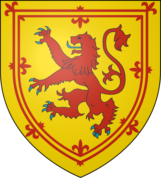 Flag Of Scotland - Scottish Coat Of Arms Lion (545x600), Png Download