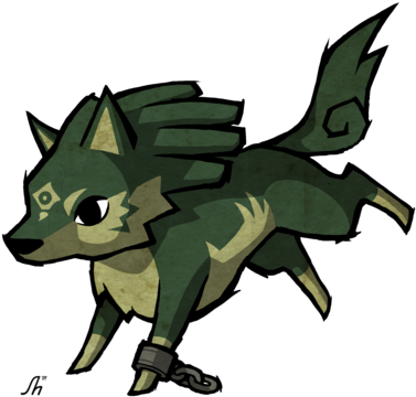 Zelda Video Games, Video Game Art, Link Twilight Princess, - Wolf Link Wind Waker (400x390), Png Download