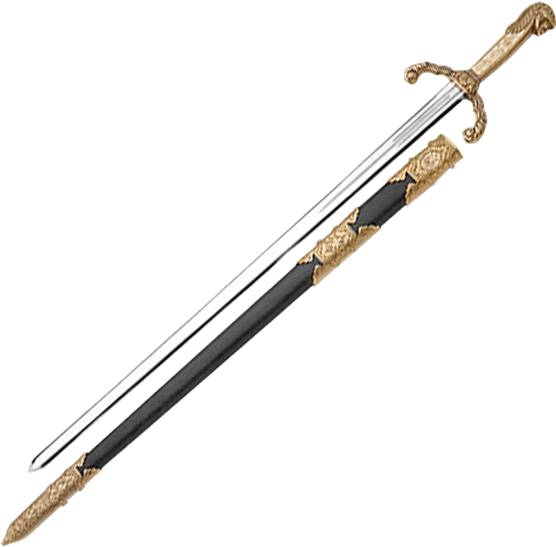 Gold And Black Peter The Great Sword - Flex Sensor 4.5 Inch (555x555), Png Download