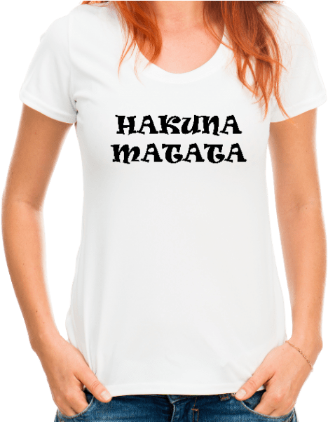 Hakuna Matata Women's T-shirt - Faith Hope Love T Shirt Design (600x600), Png Download