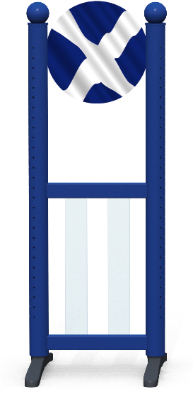 Wing > Combi Round > Scottish Flag - Mobile Phone Case (272x596), Png Download