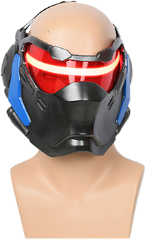 Xcoser Overwatch Soldier 76 Mask Cosplay Props With - Mask (381x397), Png Download