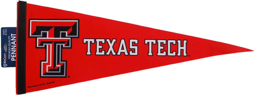 Red Pennant Double T / Texas Tech - Texas Tech University (1080x1080), Png Download