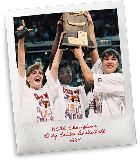 1993 Ncaa Champions-lady Raiders - 1993 Texas Tech Women's National Championship Roster (522x600), Png Download