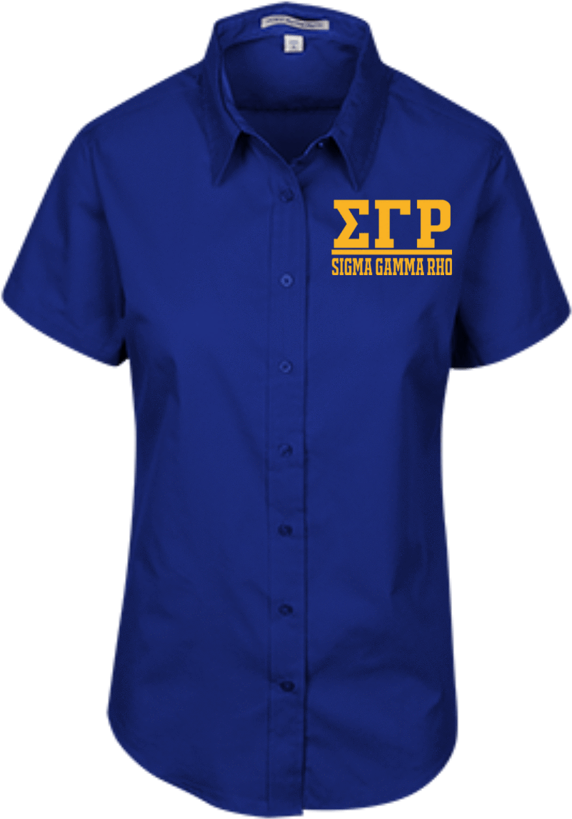Sigma Gamma Rho Short Sleeve Easy Care Shirt For Her - Nike Golf University Of Michigan Polo (1155x1155), Png Download