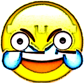 #gimp 2 - 8 Magic - Crying Laughing Emoji Transparent Background (369x369), Png Download