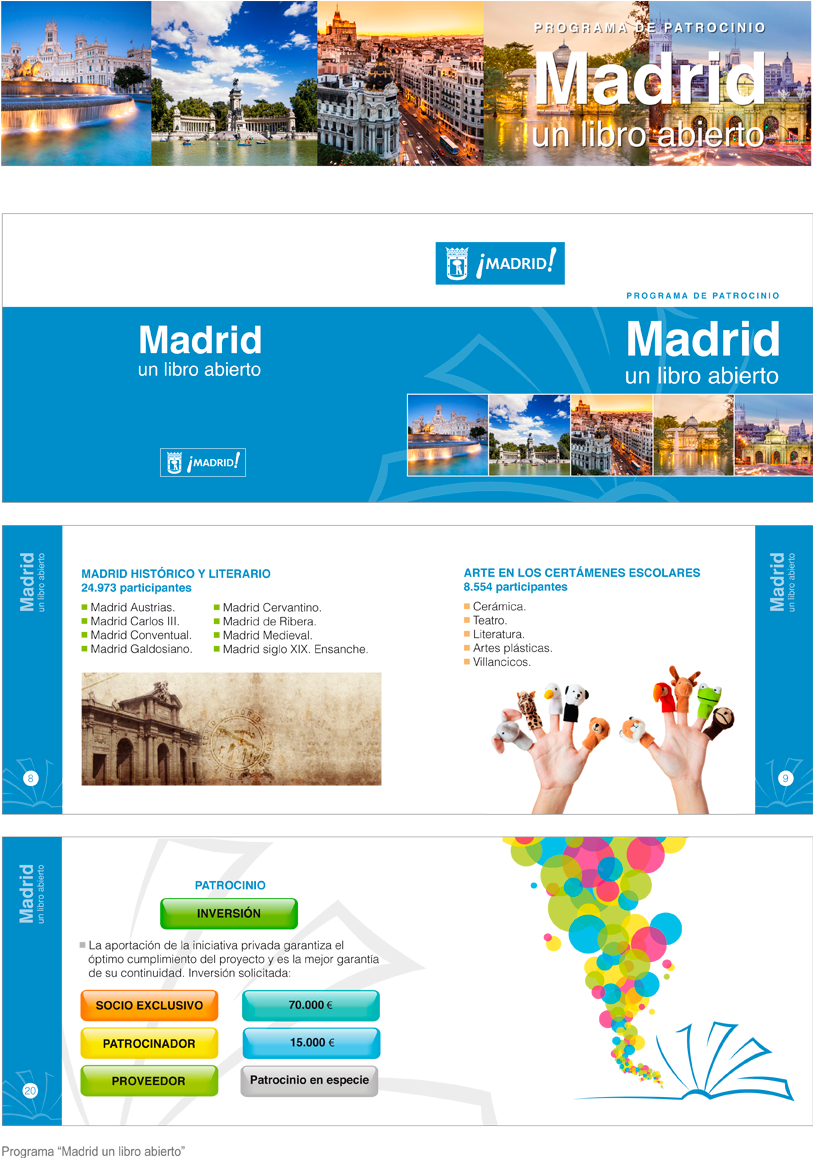 Madrid Libro Abierto - Panoramic View Of Gran Via, Madrid, Spain Poster By (817x1184), Png Download