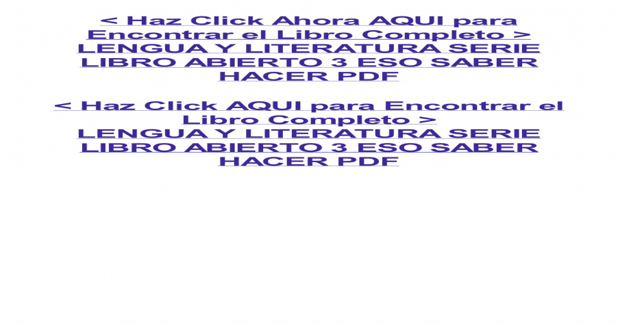 Lengua Y Literatura Serie Libro Abierto 3 Eso Saber - La Mano En El Espejo (1200x630), Png Download