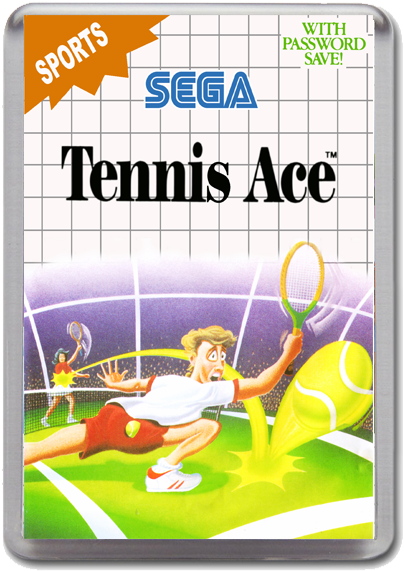 Tennis Ace Sega Master System Game Inspired Fridge - Tennis Ace Master System (800x800), Png Download