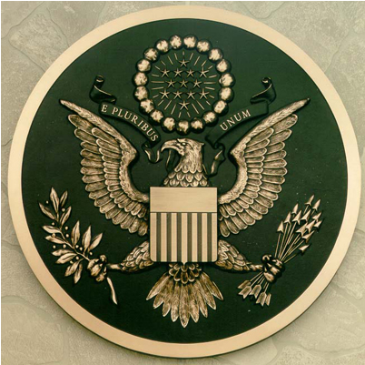 Bronze Military Plaques Seals - Great Seal Of The United (600x400), Png Download