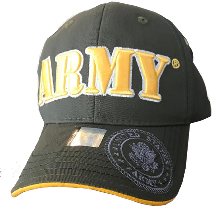 Army Seal On Brim Of Hat - Baseball Cap (498x482), Png Download