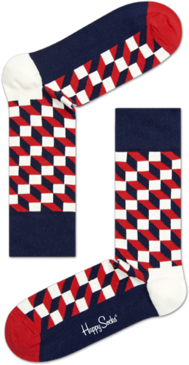 Happy Socks Red White Blue (960x1349), Png Download