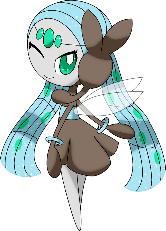 Mega Meloetta Pokédex (574x800), Png Download