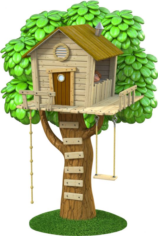 Treehouse Stickers, Stickers For Kids - Cabane Dans Les Arbres Dessin (800x800), Png Download