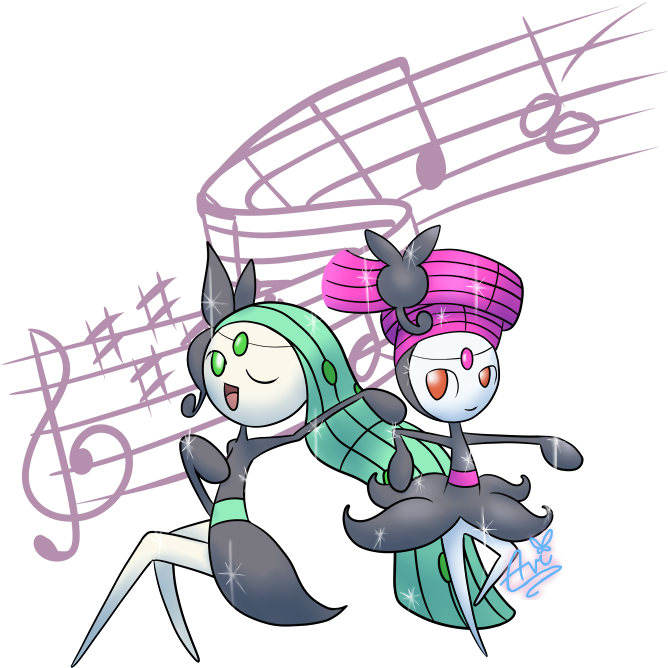 Shiny Meloetta By Avi The Avenger - Cartoon (700x749), Png Download