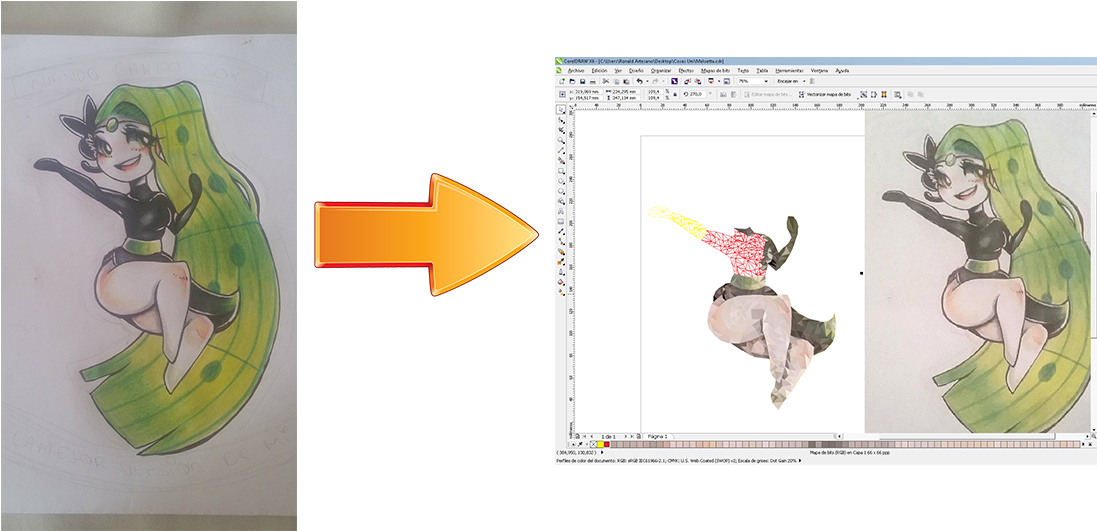 First I Make It On Traditional Art Using Colors And - Portable Network Graphics (1134x600), Png Download