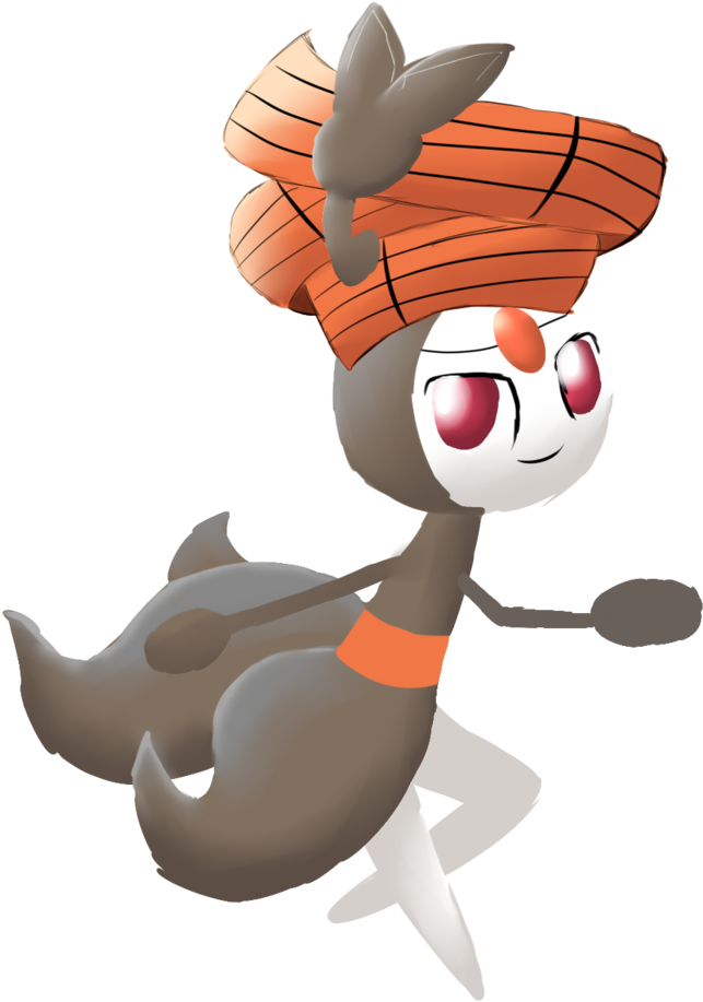 Meloetta By Magicbirdie - Cartoon (730x1095), Png Download