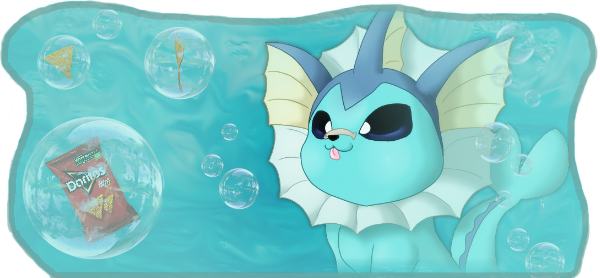 Siggy By Meloetta - Vaporeon (600x278), Png Download